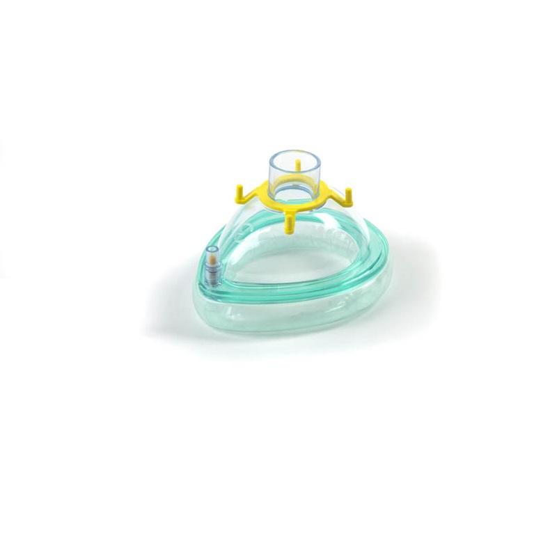 Наркозна лицьова маска з надувною манжетою, що регулюється клапаном, розмір 3, мала доросла, 22 F (бренд INTERSURGICAL)